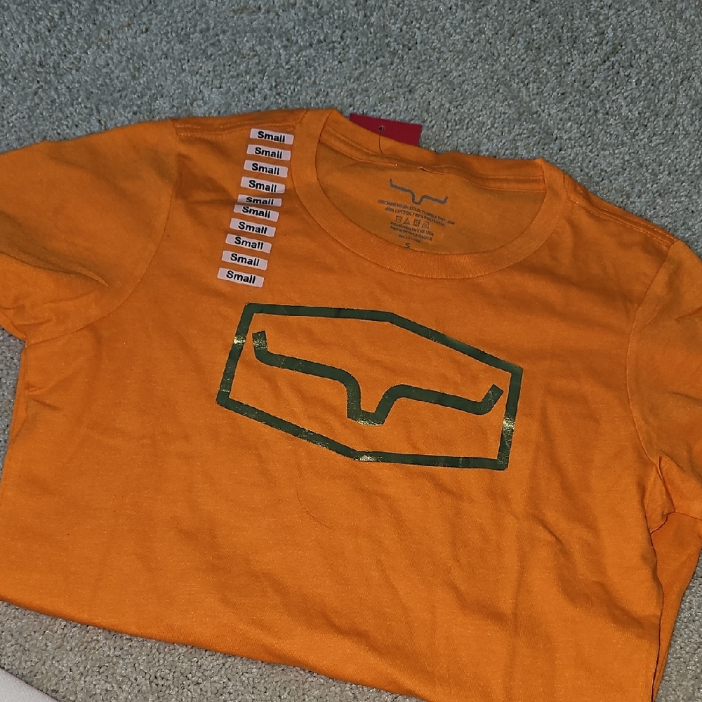 Kimes Ranch Orange Tee with Gold Foil Logo